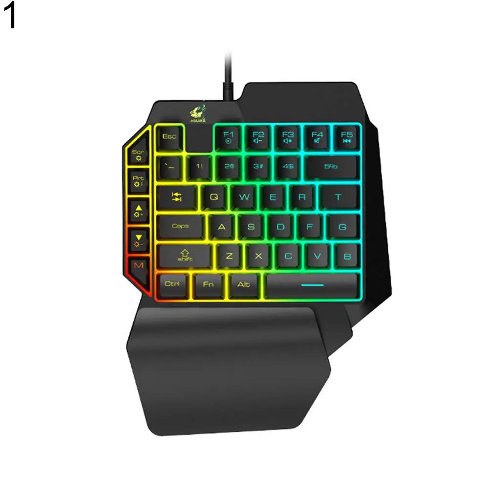 G30 1 6 м Проводная игровая клавиатура с светодиодный Подсветка 35 ключей помощью