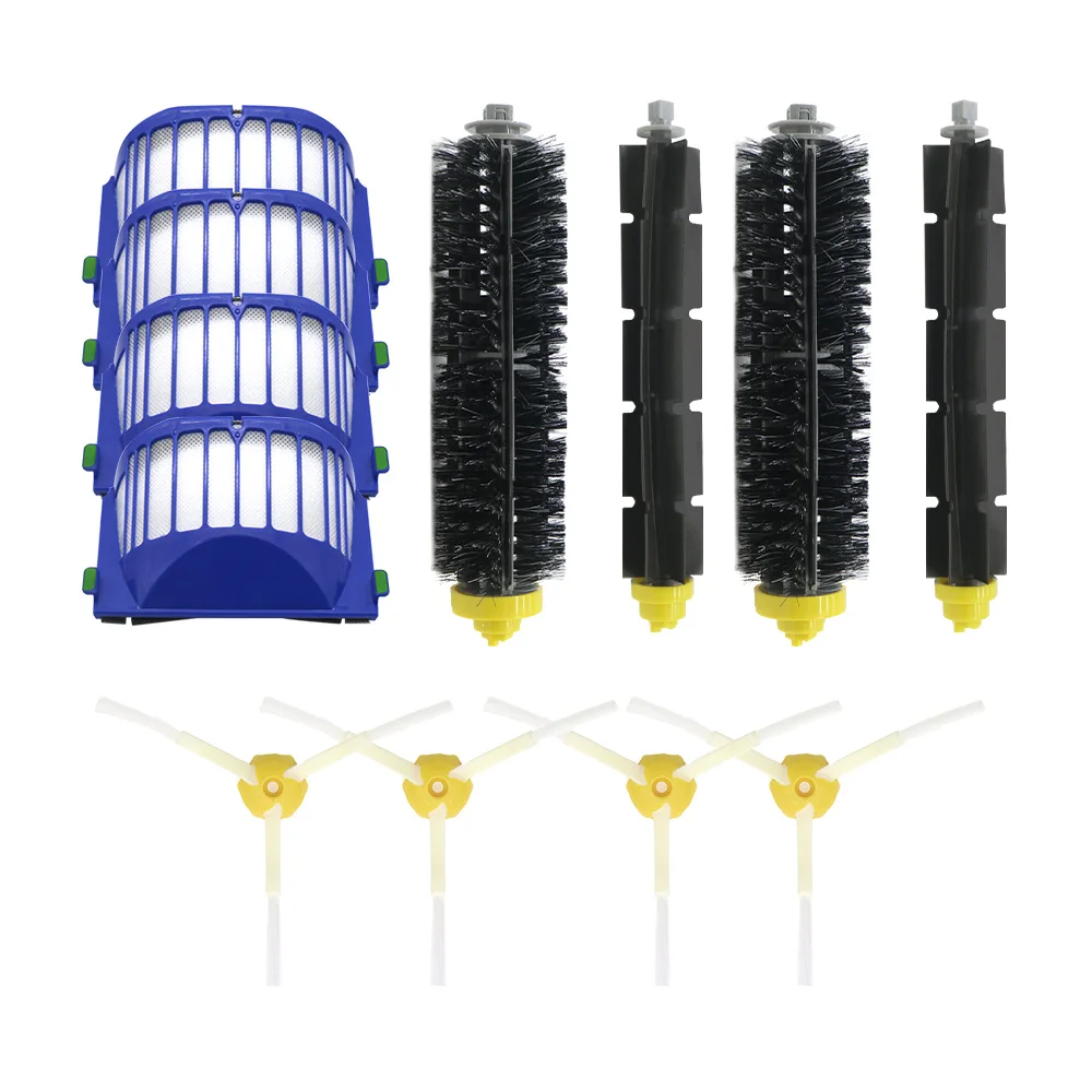 4 синий фильтр AeroVac + 2 комплекта основной щетки + 4 боковые щетки для iRobot Roomba 600 Series 620 630 650 660 аксессуар замена 4 синий фильтр AeroVac + 2 комплекта основной щетки + 4 боковые щетки для iRobot Roomba 600 Series 620 630 650 660 аксессуар замена