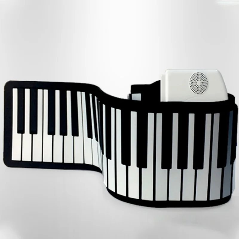 Портативная 88 клавишная свернутая пианино цифровая клавиатура мягкая