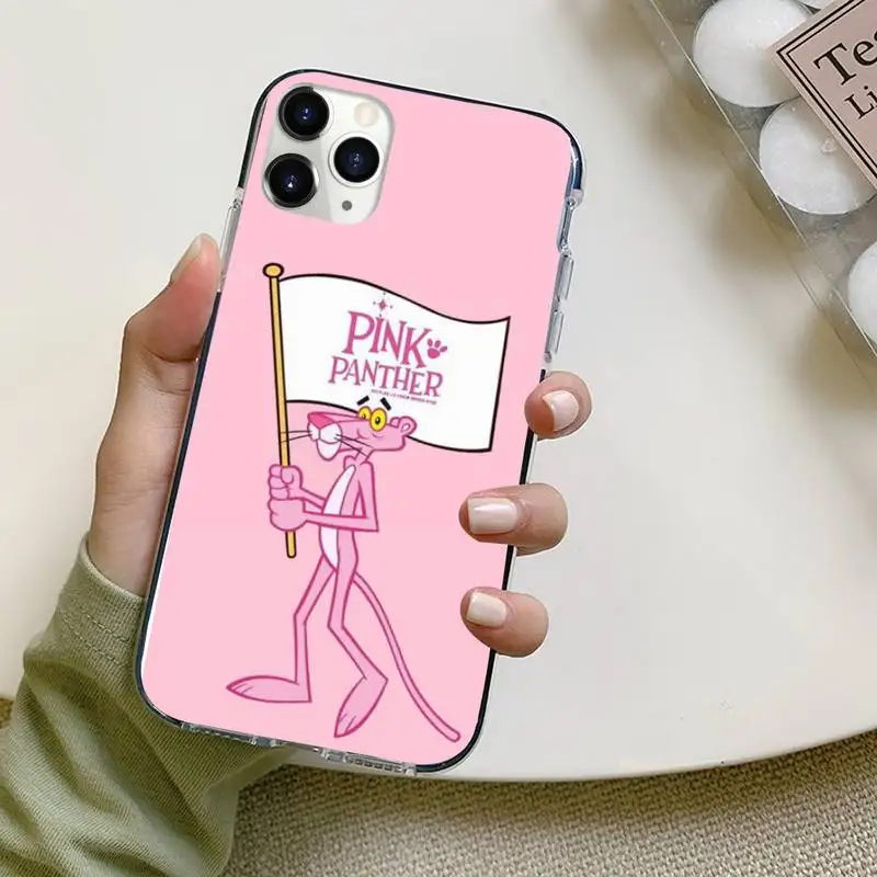 

Cute funny cartoon Pink Panther Phone Case For iphone 12 5 5s 5c se 6 6s 7 8 plus x xs xr 11 pro max mini