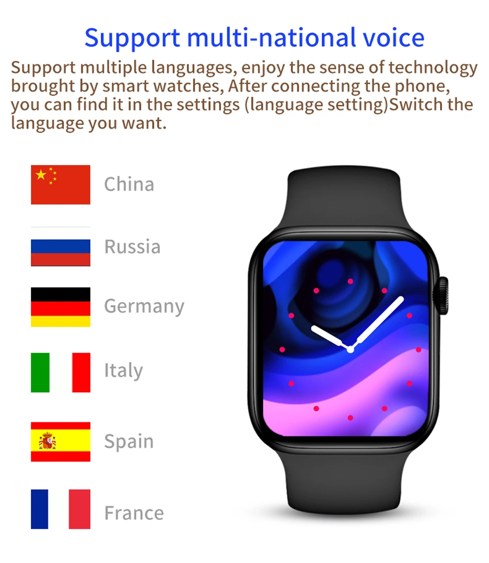 2022 iwo 14 series 7 smart watch diy face heart rate men women fitness tracker t 200 plus smartwatch for android ios phone free global shipping