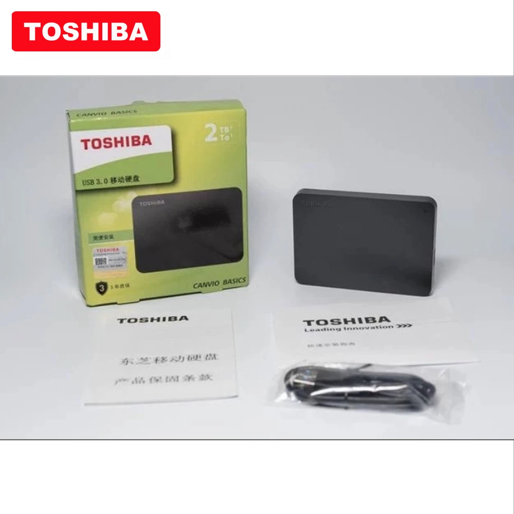 TOSHIBA Canvio Basics HDD 2 5 &quotA3 USB 3 0 внешний жесткий диск ТБ портативный диск|Внешние