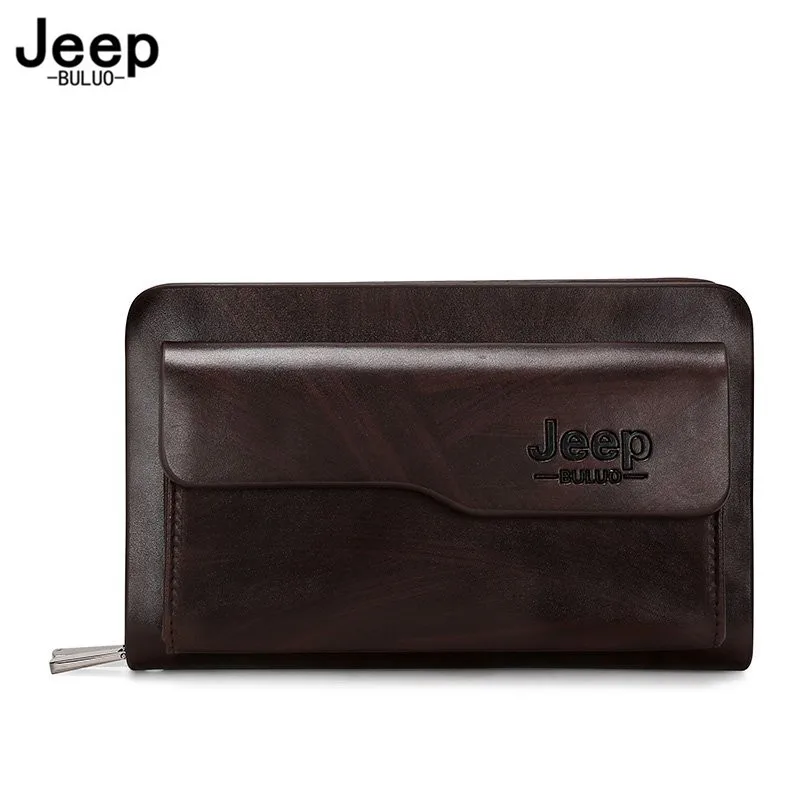

Jeep Buluo Long Wallet Men Clutch Bag Large Capacity Male Big Purse Phone High Quality Business Handbag For Man