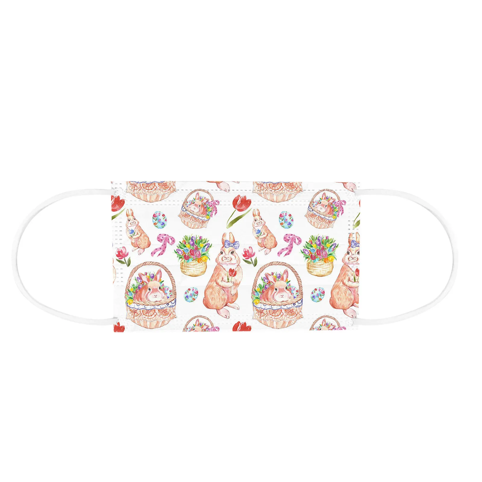 

50pcs Adult's masky Health Daily Care Easter Day Mask Safety Air Fog Disposable Face Mask Foggy Haze masques 3-Layer Face Masks