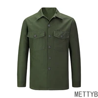 outdoor tcu shirt og men spring and fall workout t shirt american retro ww2 vienam war army green casual clothes