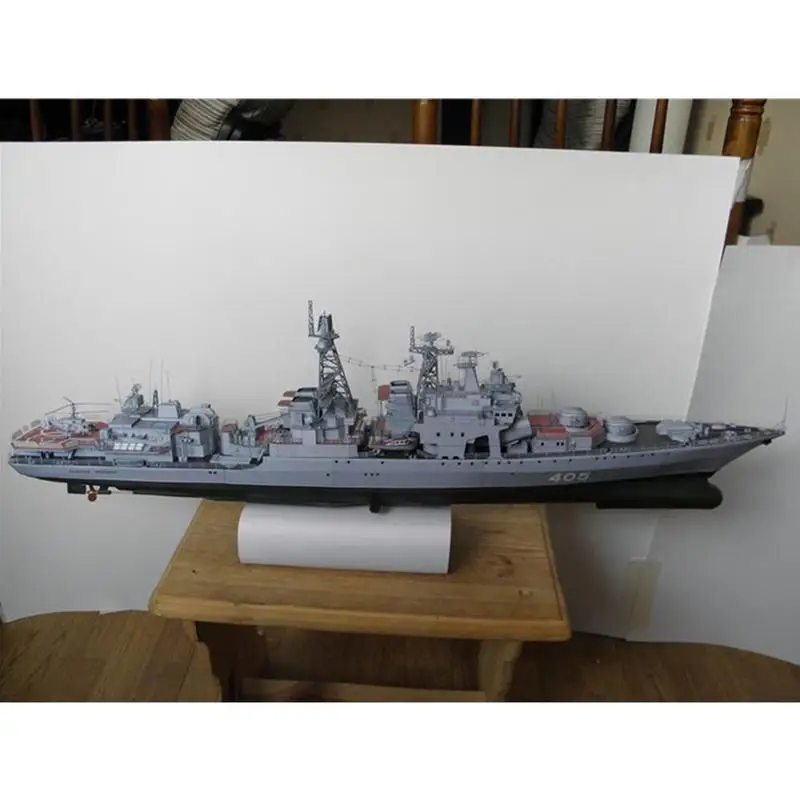 

Paper Craft Admiral Anti-submarine Ship Harlem Russian Intrepid Missile Destroyer