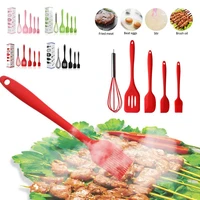 5pcsset fda food grade silicone cooking tool sets egg beater spatula oil brush kitchen tools utensils kitchenware