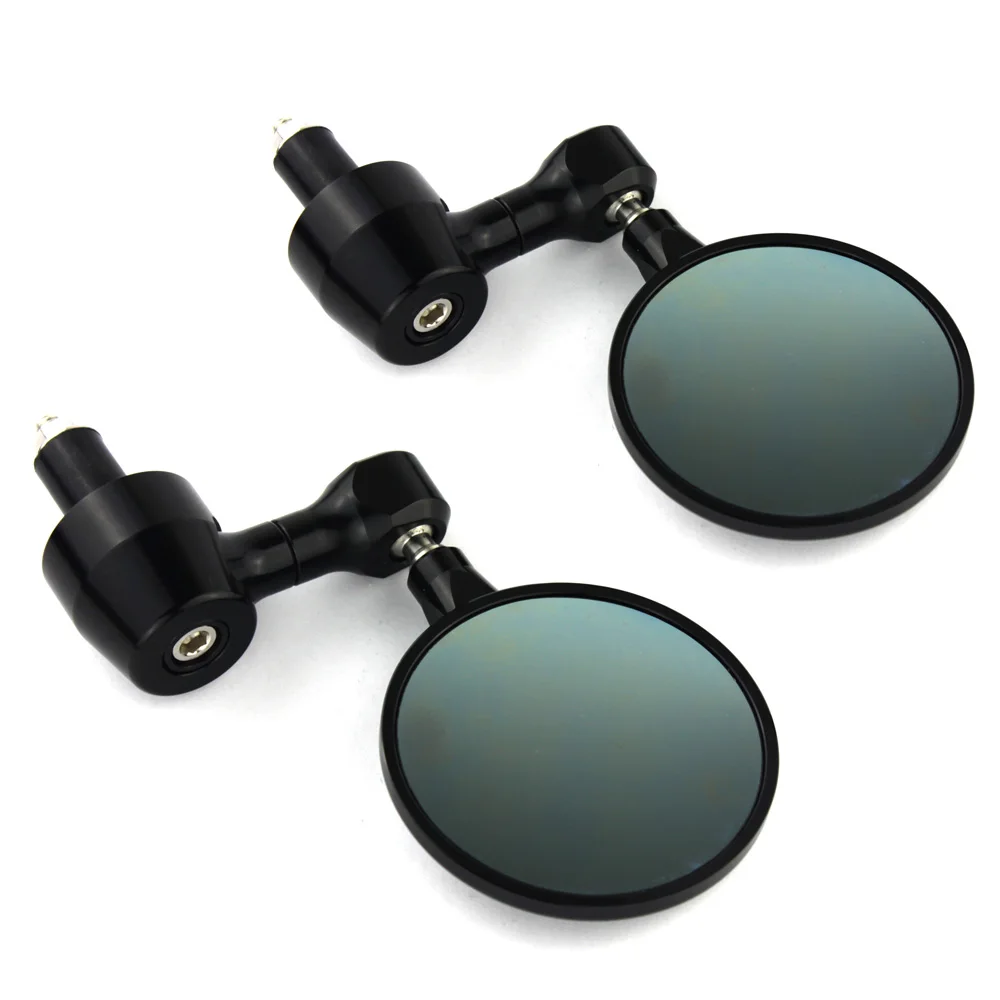 Мотоциклетные зеркала 7/8 дюйма 22 мм черные заднего вида с ЧПУ для Ручки Fr Cafer Racer