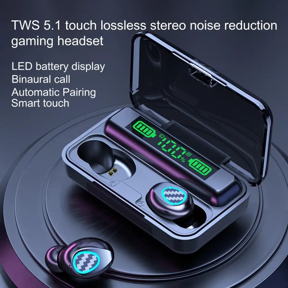 

Bluetooth Earphone Touch Control Noise Reduction Stable Touch Control Earphone for Exercise