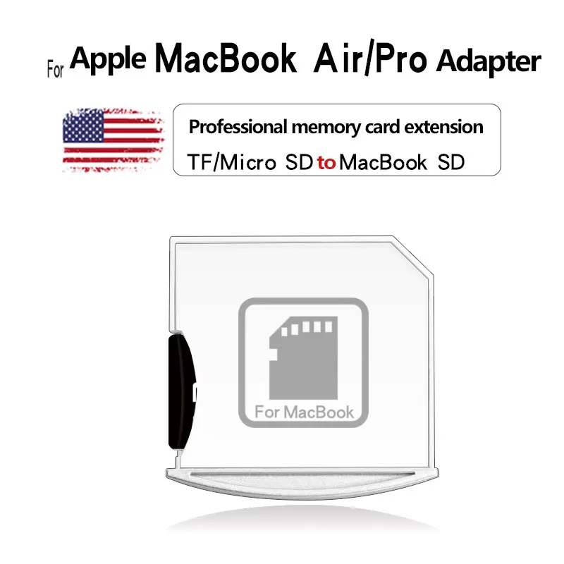 Ingelon адаптер карты Micro SD Nifty-Мини-накопитель для ноутбука Macbook Air 13 и 13/15 аксессуары