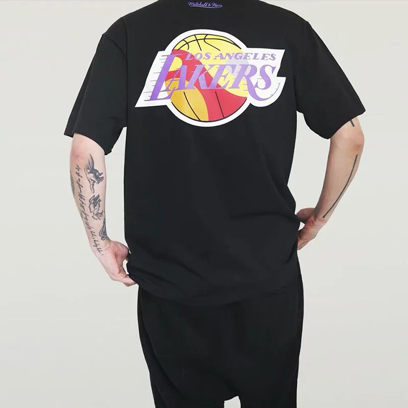 

High Street Short Sleeve Casual Summer T Shirt for Men and Women Crew Neck Oversize Baggy Tshirts Hip Hop Loose Cotton Tees