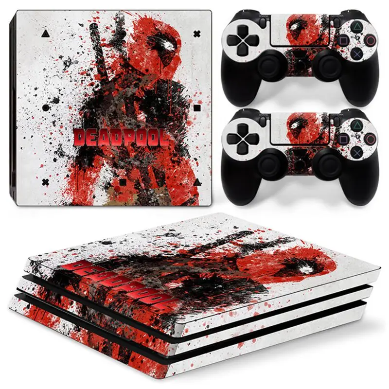 1 Pop Viny Наклейка для PS4 Pro консоль+ 2 кожаная наклейка на контроллер для sony Playstation 4 Pro игровые аксессуары - Цвет: 1