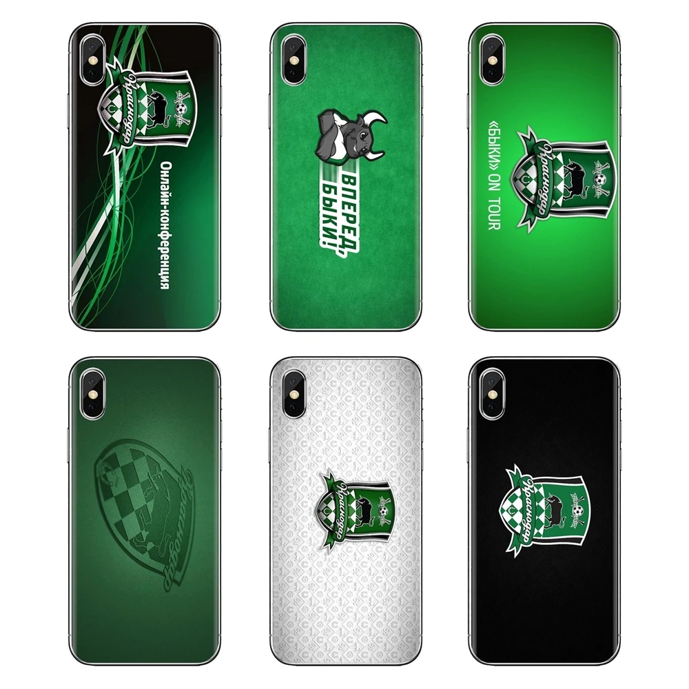For Xiaomi Redmi 4A S2 Note 3 3S 4 4X 5 Plus 6 7 6A Pro Pocophone F1 TPU Transparent Case Covers FC Krasnodar Byki Football Logo |