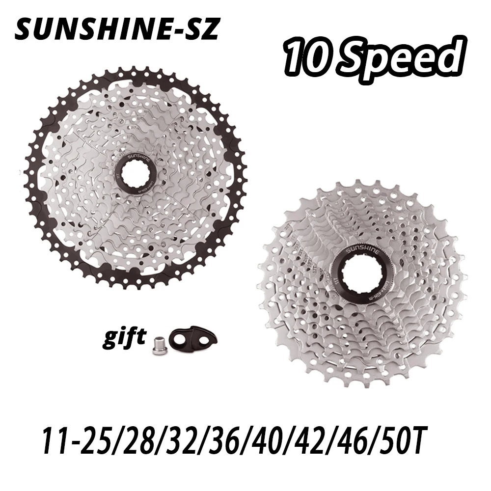 SUNSHINE MTB дорожный велосипед 10 скоростей велосипеда трещетки маховик S 25/28/32/36/40/42/46/50