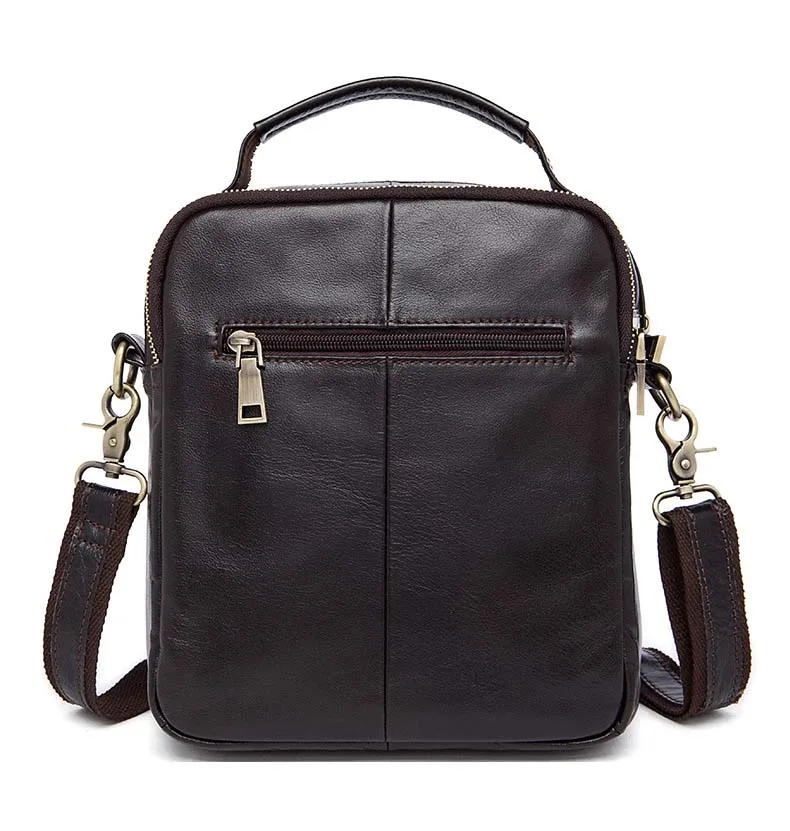 Кожаная мужская сумка в европейском и американском стиле трендовая на одно плечо