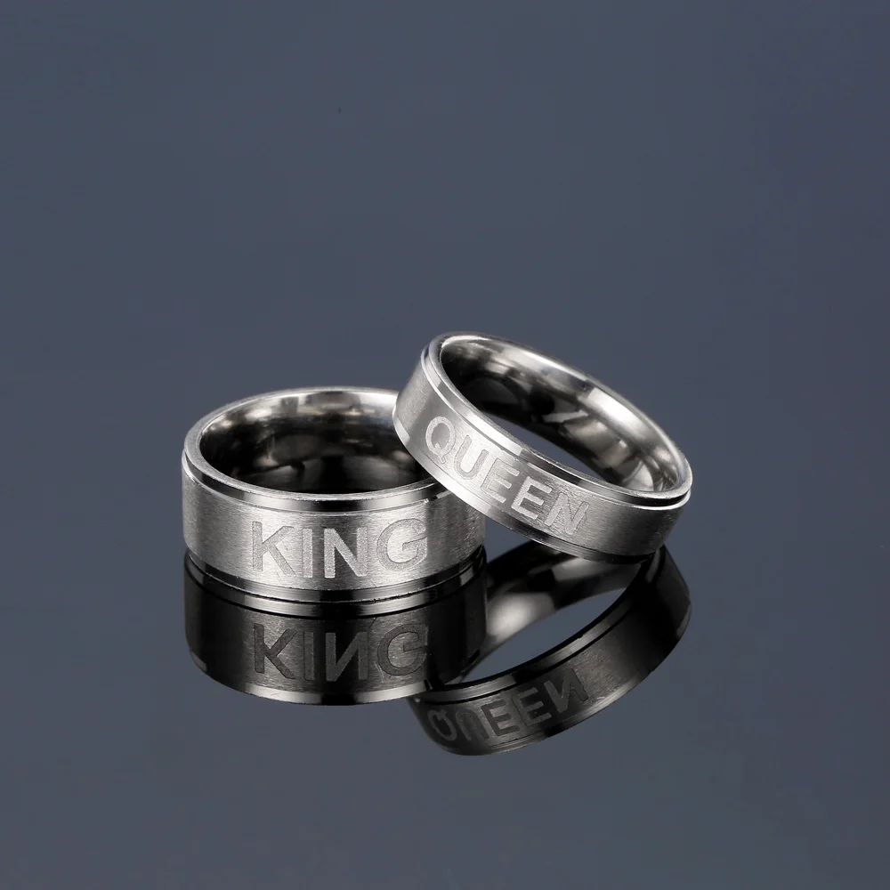 Кольцо из нержавеющей стали для мужчин и женщин свадебное Ювелирное Украшение с