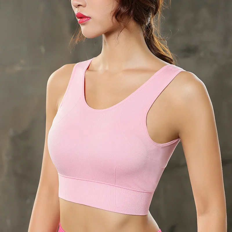 Топы для йоги 6 цветов бесшовный Быстросохнущий Спортивный бюстгальтер топ бега
