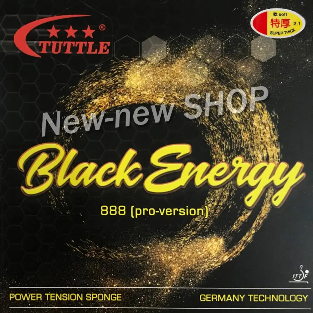 

ITTF Tuttle Black Energy 888 Germany Cake Sponge 40+ Table Tennis rubber, ping pong rubber Free shipping