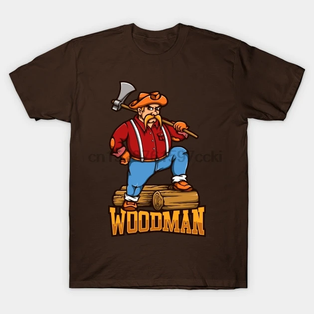 Мужская футболка Woodman мультяшная (1) с принтом футболки Топ |