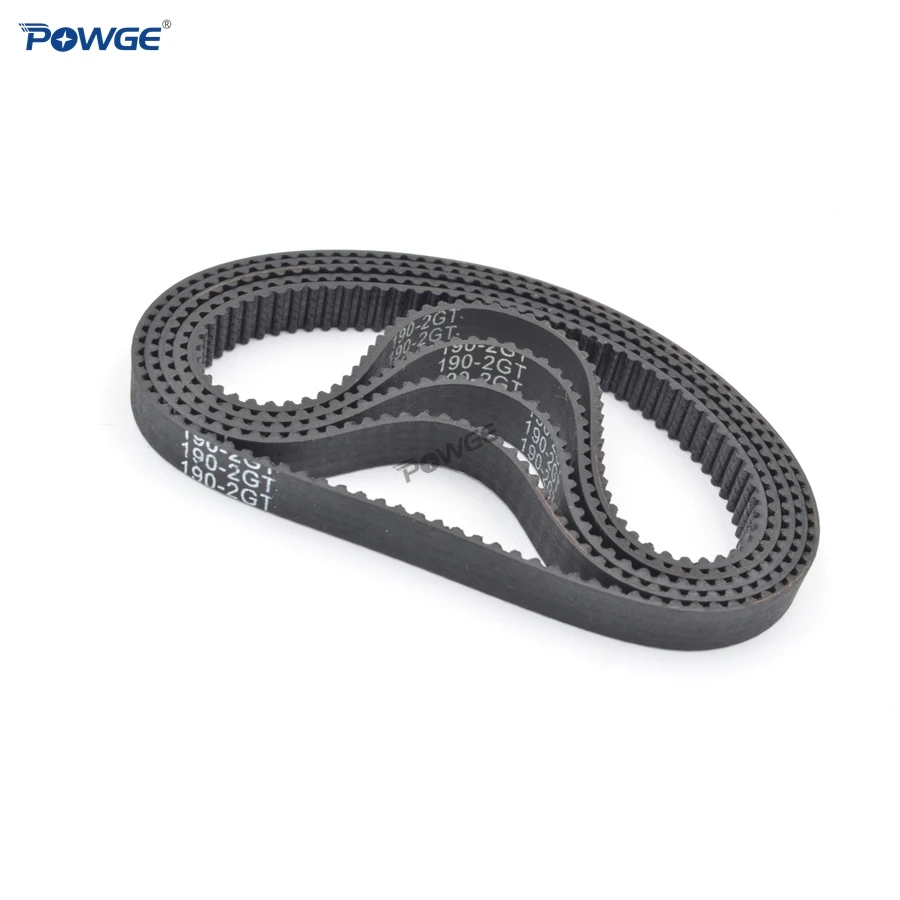 POWGE 10 шт. GT2 синхронный ремень шаг длина 154 158 160 172 180 Ширина 3/6/9 мм зубы 77 79 80 86 90 в