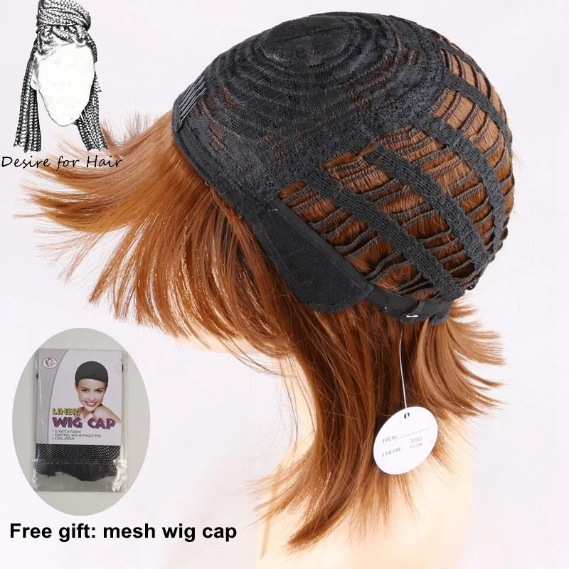 Desire for hair 1 шт. 13 дюймов короткие прямые Омбре черный бриллиант синий цвет термостойкие синтетические парики с челкой для женщин