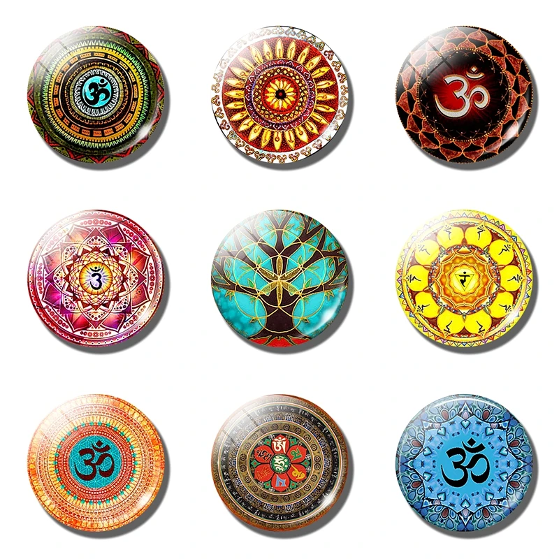 Светящийся магнит на холодильник медитация буддист для духовной йоги|Магниты