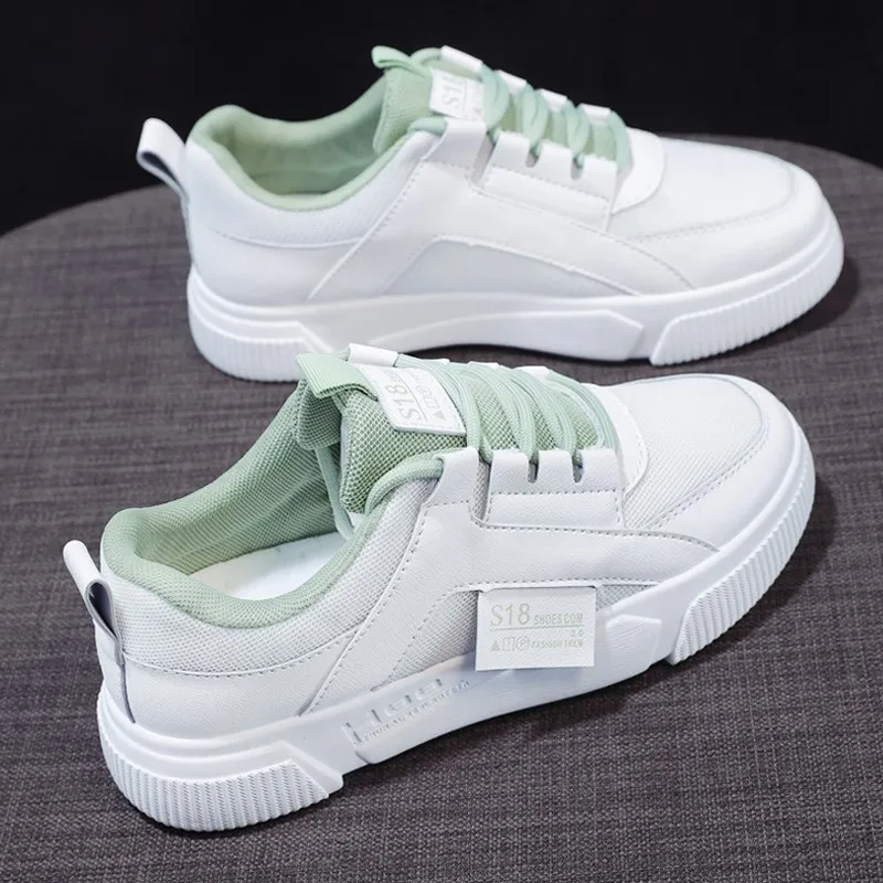 Женские кроссовки на платформе Белые Повседневные туфли для отдыха | Обувь