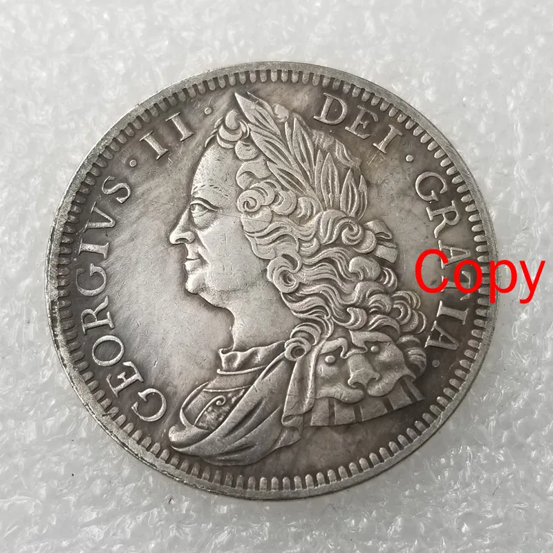 1746 г. старый сувенир Джордж II из Великобритании античные металлические подарки