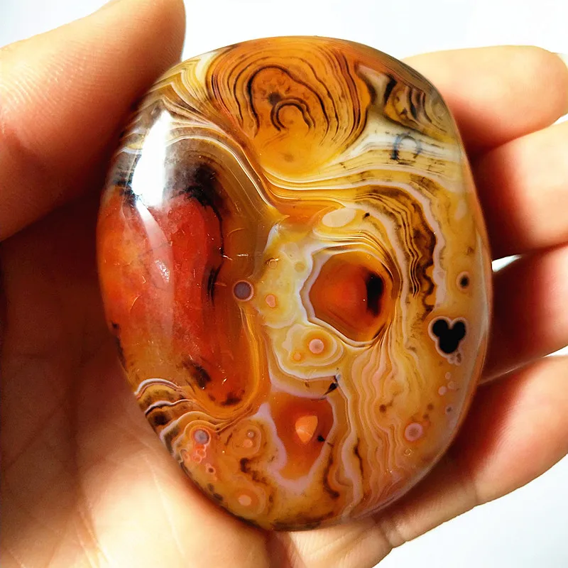 Агатовые пальмовые камни Sardonyx из натурального камня игровые маленькие и