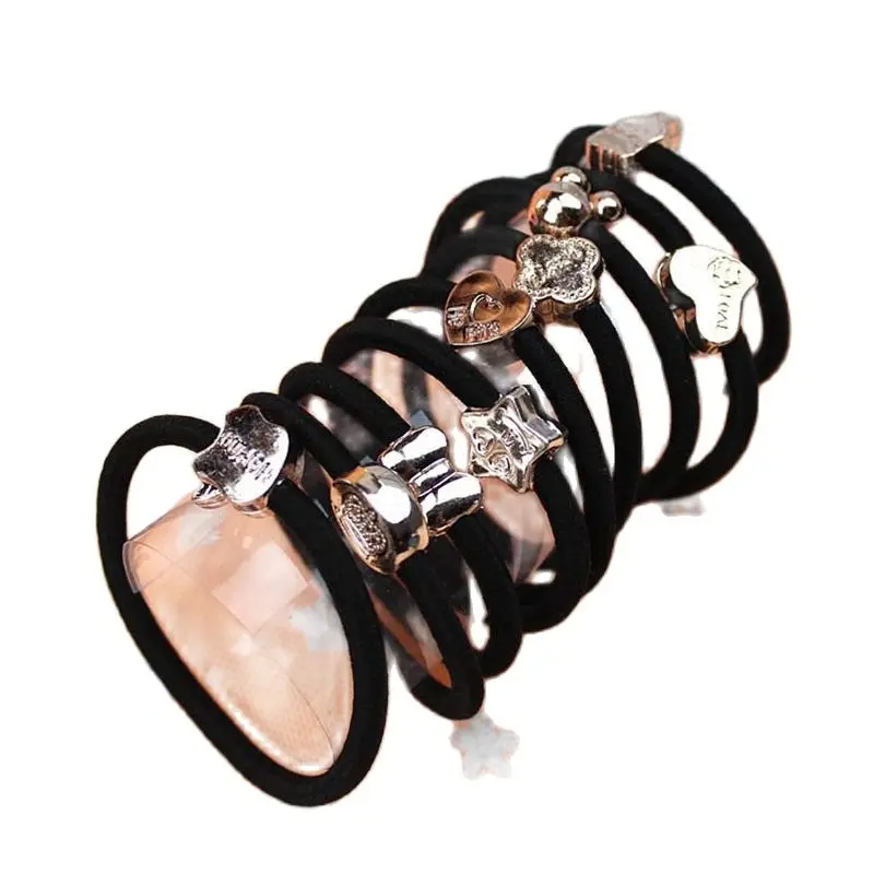 10 шт./лот Корона Любовь аксессуары для волос женщин повязка на голову эластичная