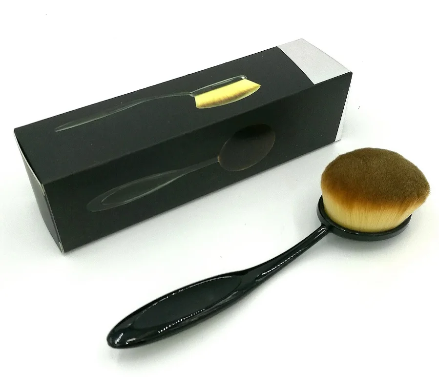 

NEW Anastasia Women Makeup Brushes Soft Oval Cosmetic Makeup Toothbrush Pro Blush Face Powder Foundation Brush