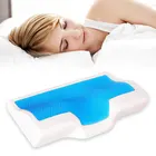 Подушка из пены с эффектом памяти, гелевая, 50x30 см60x35 см, удобная, медленно восстанавливающая форму летняя, ледяная, ортопедическая, подушка для сна, включает наволочку