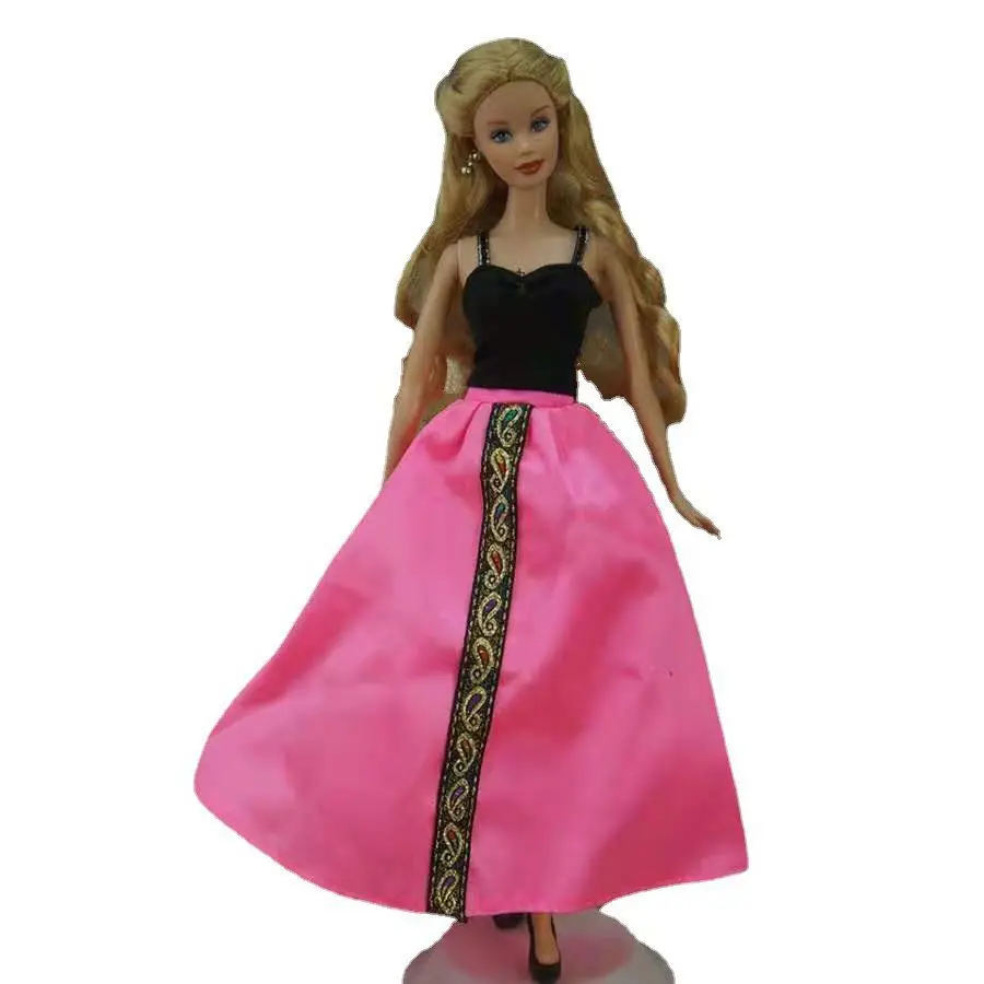 

Фанки Черная Рубашка розовая юбка 11,5 "кукольная одежда для Барби комплект одежды Kurhn одежда вечернее платье 11,5" Аксессуары для кукол