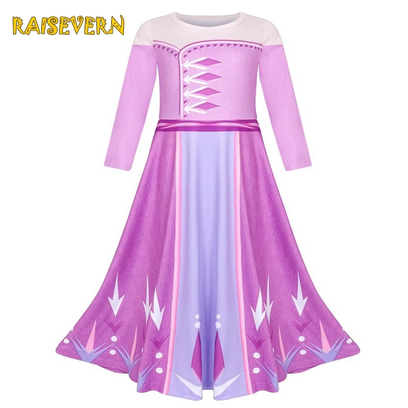 Elsa 2 Dress Cosplay Queen Dresses Costumes Princess Anna Girls Party Vestidos Fantasia Kids Clothing Set | Детская одежда и обувь
