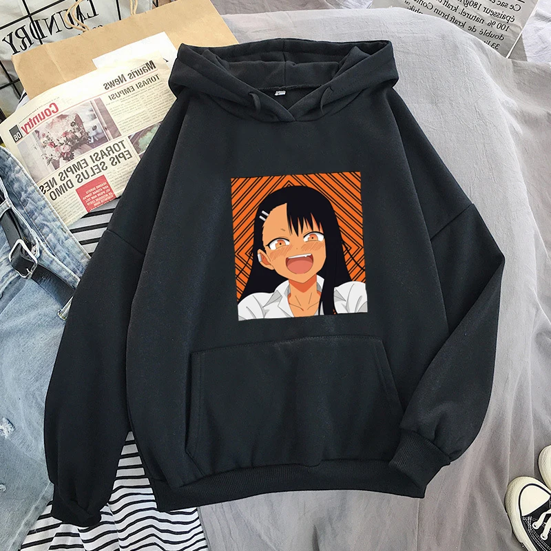 

Nagatoro Hooded Women Men Hoodie Tops Autumn streetwar Sweatshirt Oversizecartoon anime hoodies clothes plus size pullover
