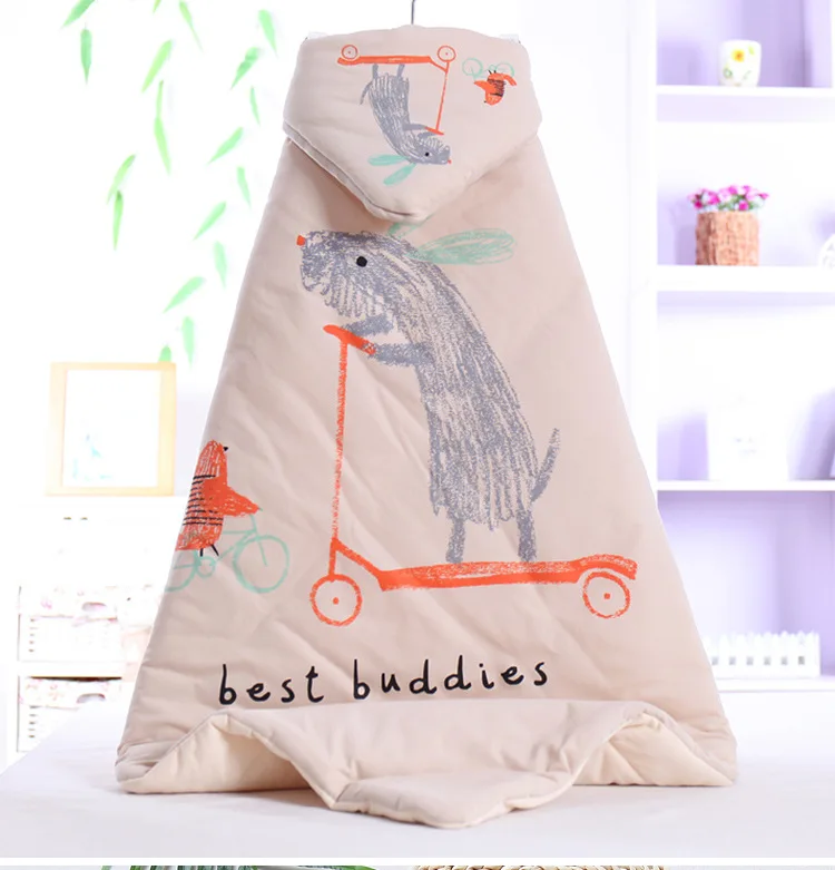 Мягкий Пеленальный детский спальный мешок для новорожденных Хлопковое одеяло