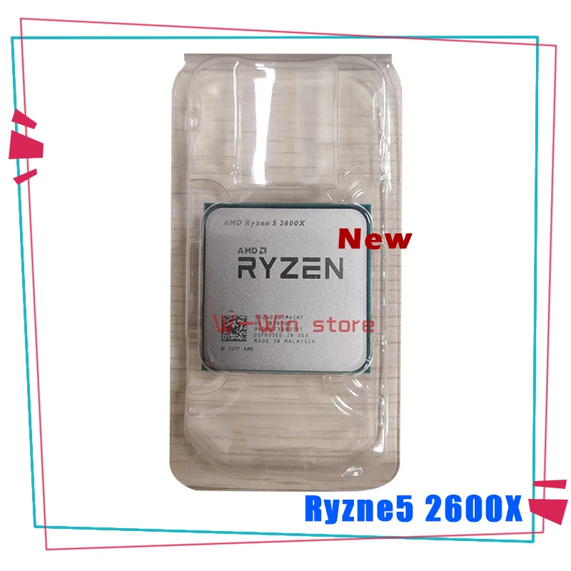 Новый процессор AMD Ryzen 5 2600X R5 3 6 ГГц шесть ядер двенадцать потоков YD260XBCM6IAF Socket AM4 |