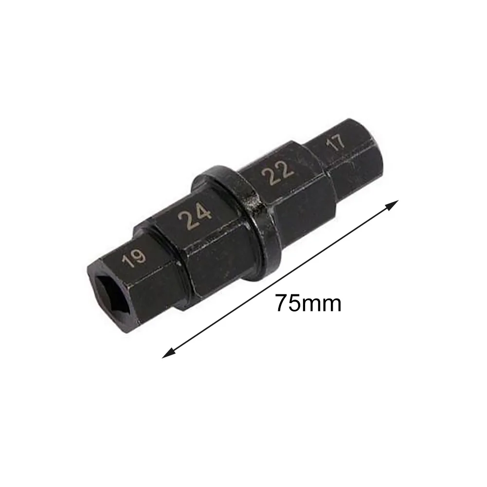 

Motorcycle Front Axle Auto Spindle Sleeve Repair Tools Durable Socket Spanner Hex Key Bike Driver Steel 17mm 19mm 22mm 24mm