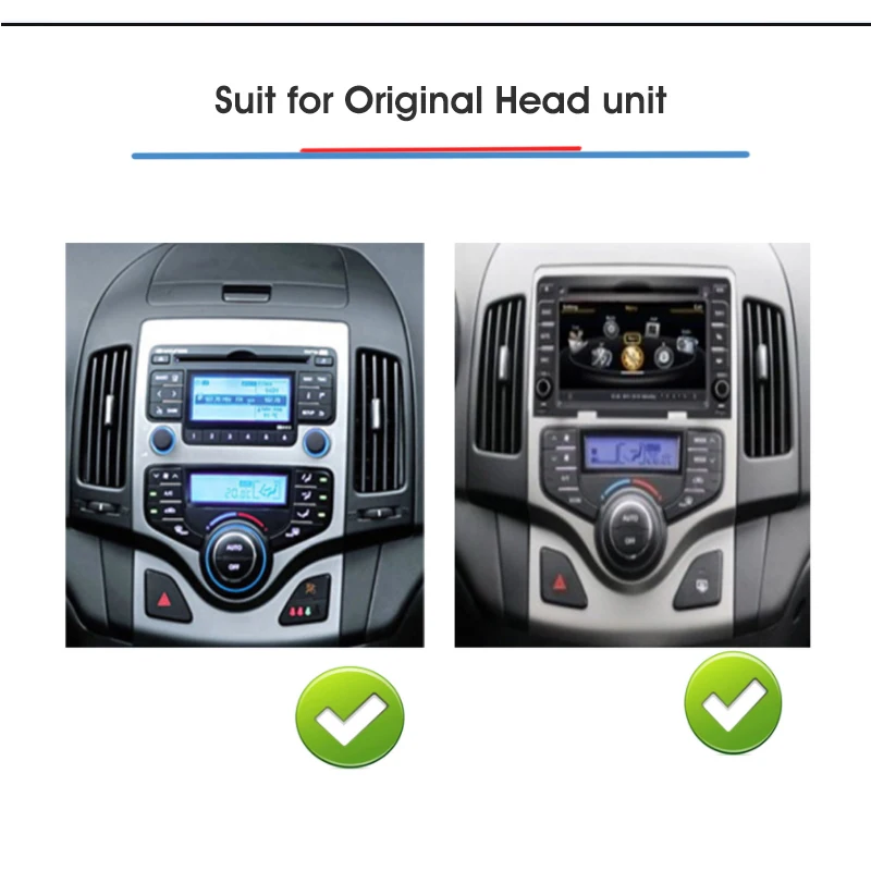 Автомобильный мультимедийный плеер 9 дюймов Android 10 0 ОЗУ 4 Гб ПЗУ 64 ГБ для HYUNDAI I30 2007