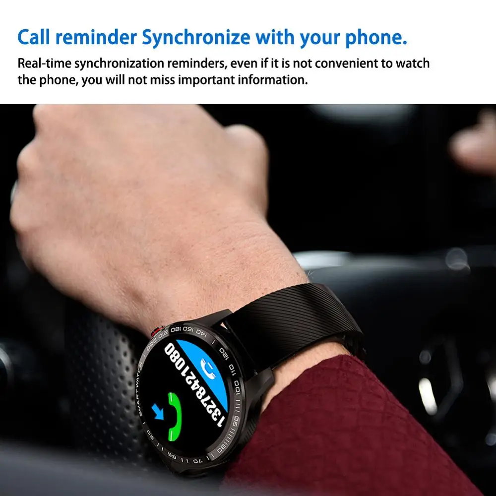 Мужские Смарт-часы L9 ЭКГ PPG пульсометр кровяное давление фитнес-трекер IP68