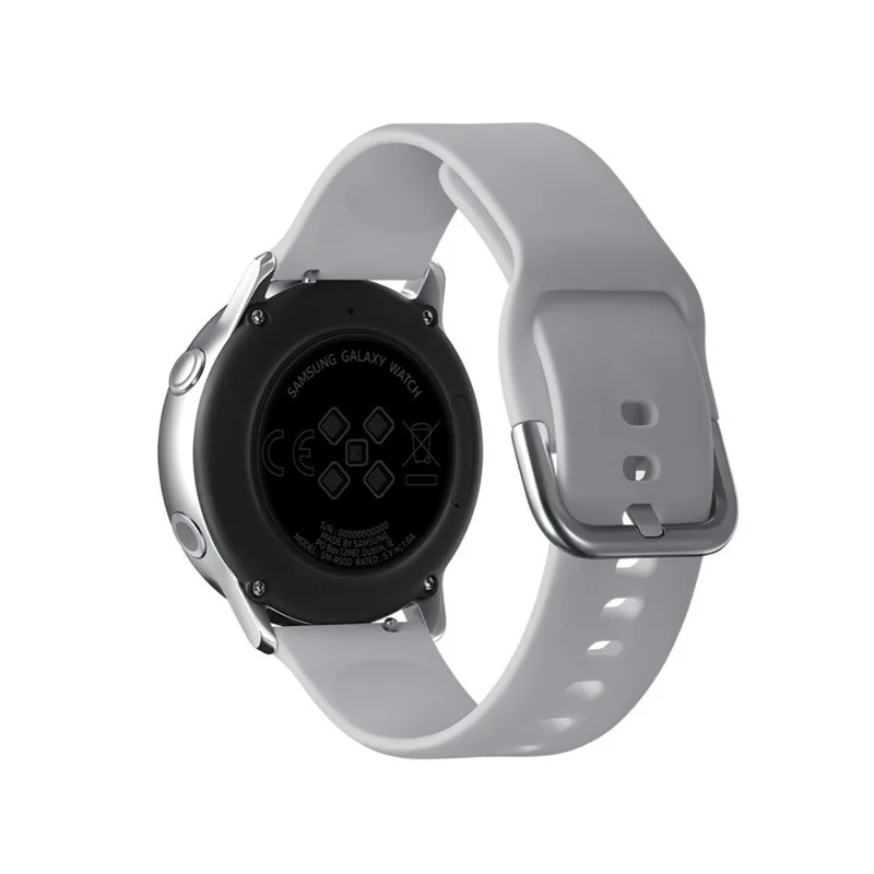 20 мм силиконовые ремешки для samsung galaxy watch active pulseira полосы спортивный ремешок для galaxy watch 42 мм Замена ремешок