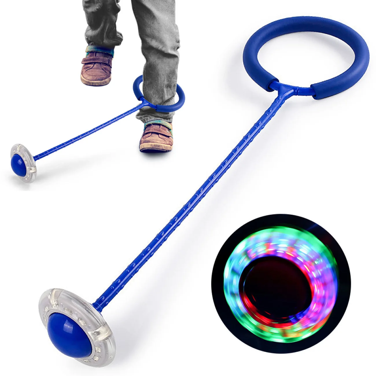 

Flash Jumping Rope Ball Kids Outdoor Fun Sports Toy LED Children Jumping Force Reaction Training Swing Ball Child-parent Games