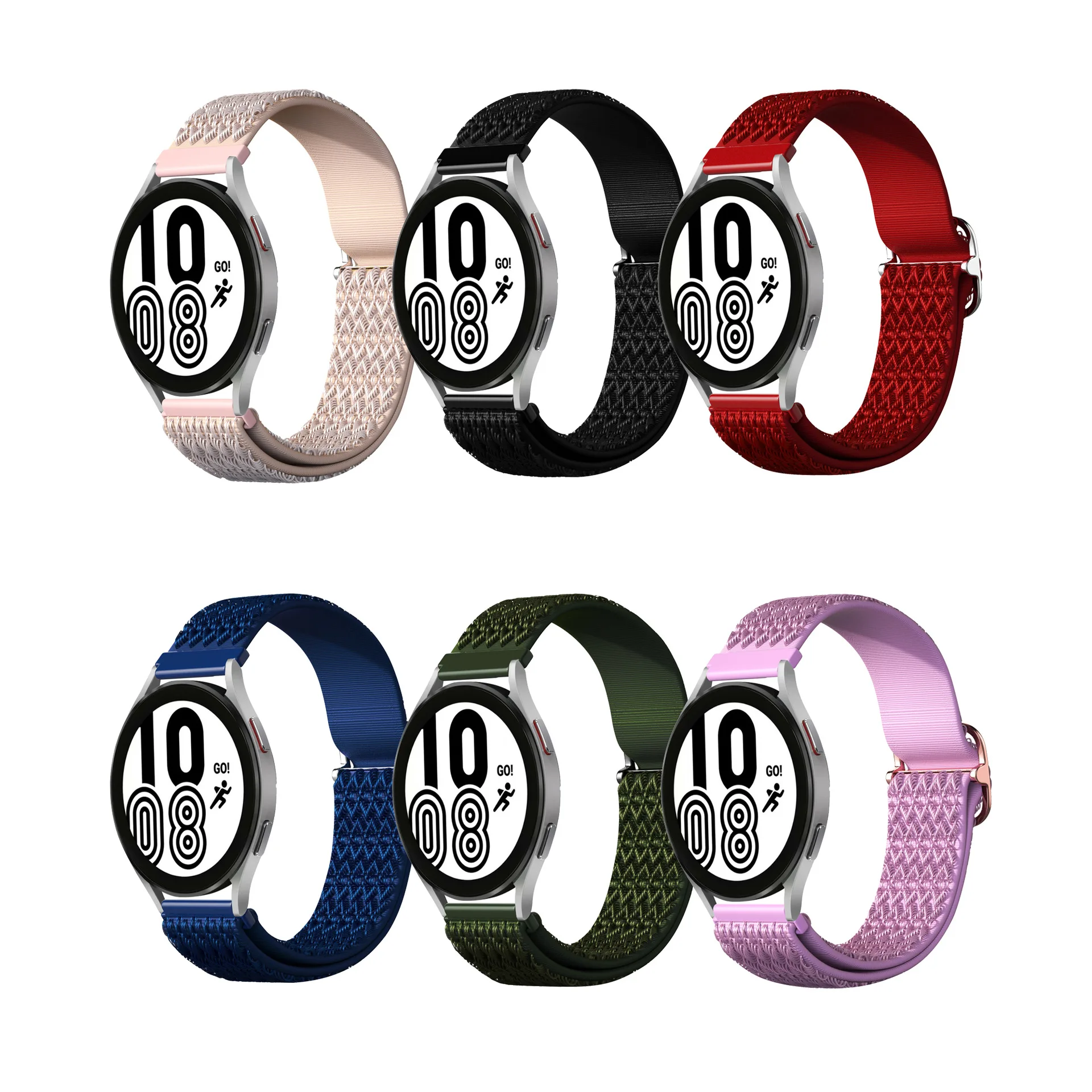 

Ремешок нейлоновый для Samsung Galaxy Watch 4 Classic, спортивный сменный Браслет для наручных часов, 20 мм 42 мм 46 мм и 4 40 мм 44 мм