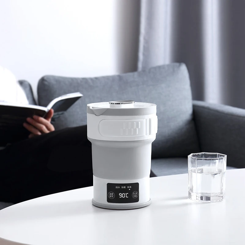 Xiaomi 0.6L складной электрический чайник для воды силикагель портативный