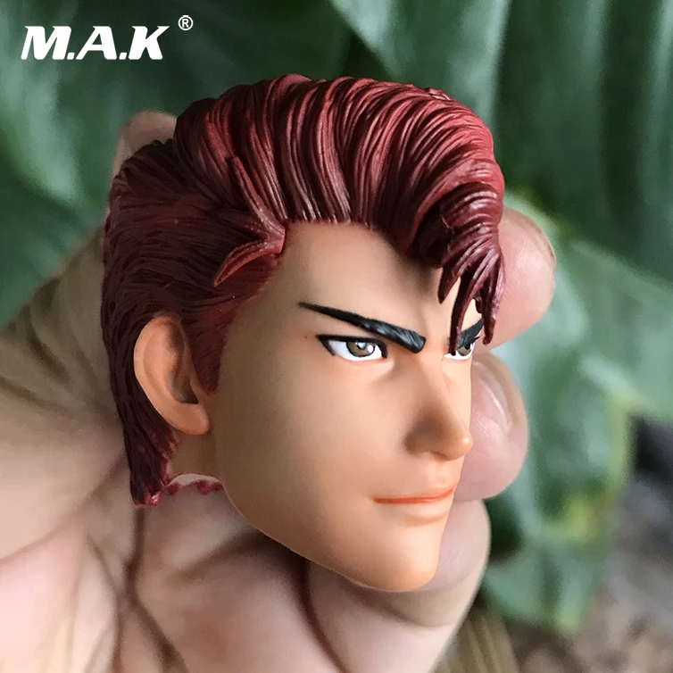 

1/6 Scale Cartoon Anime Figure Male Head Sculpt Model Hanamichi Sakuragi SLAM DUNK Head Sculpt fit 12" Action Figures