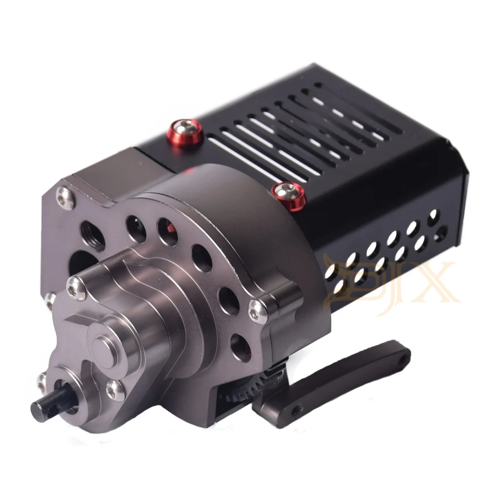 DJX CNC полный передний редуктор коробка передач с шестерней для осевого SCX10 1/10 RC Гусеничный автомобиль