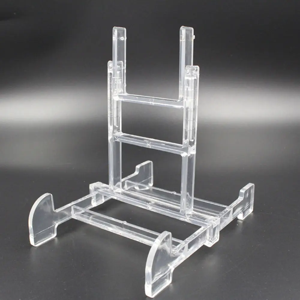 2 шт. прозрачные пластиковые мольберты держатели для тарелок регулируемая стойка