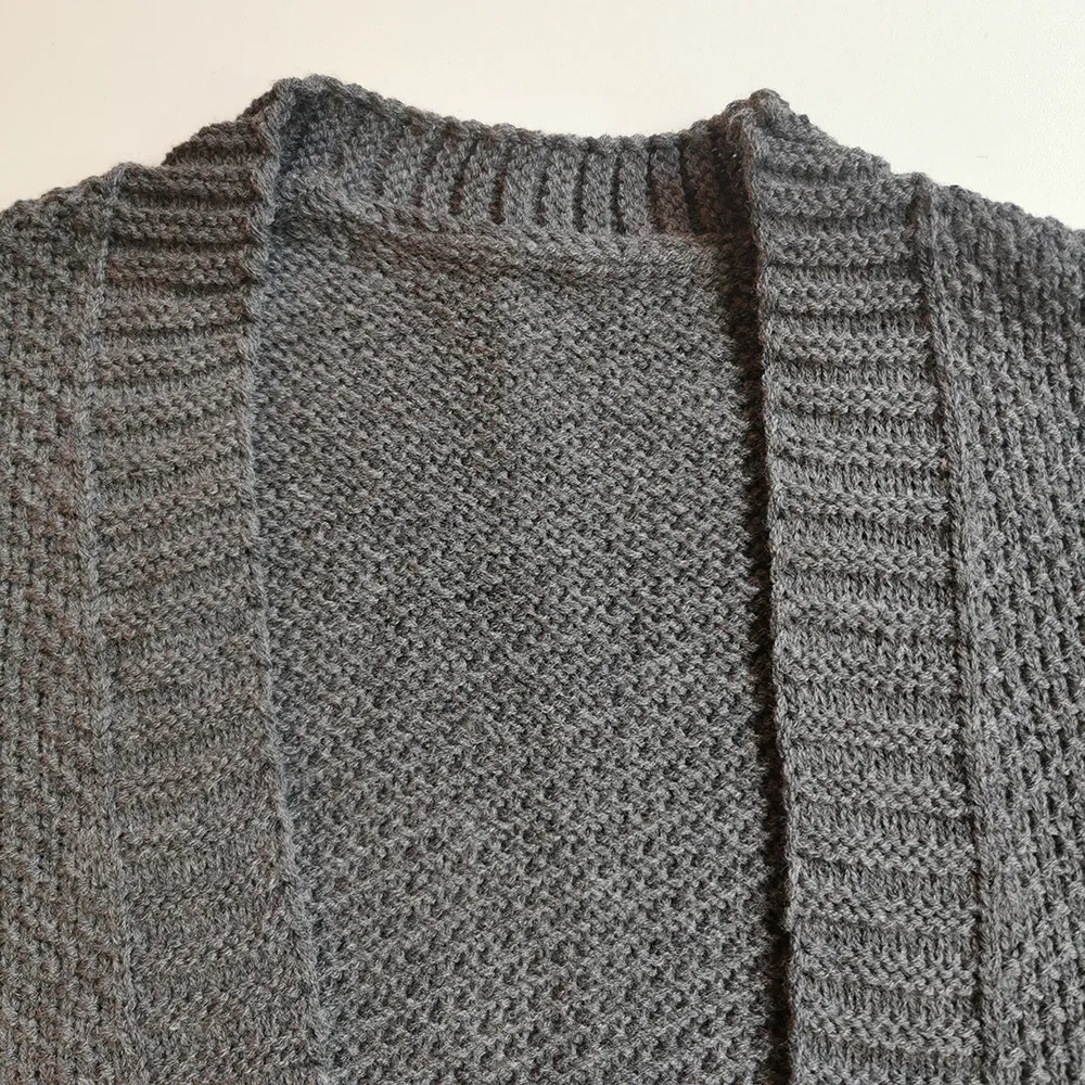 Мужской свитер кардиган пальто Повседневная модная свободная простая Длинная