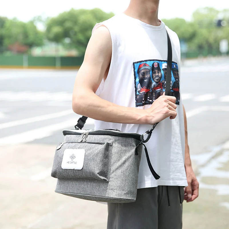 

Waterproof Multifunctional Handlebar Bag Baby Carriage Bag Shoulder Bag Bicycle Accessories Inner Insulation Aluminum Foil