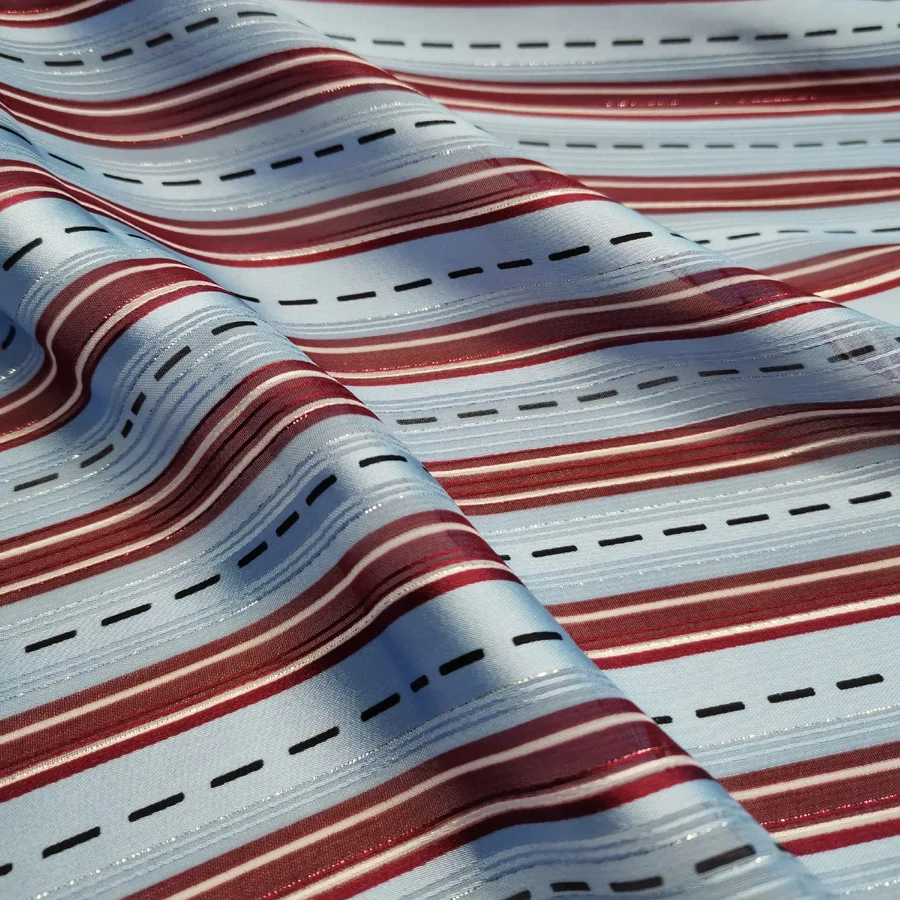 Блестящая шифоновая шелковая полоска жемчужная металлическая блестящая ткань